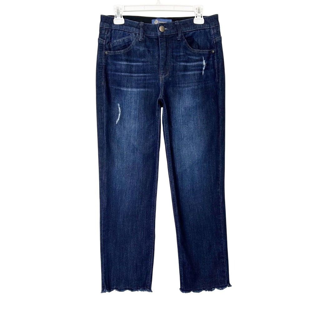 Democracy Ab Solution Straight‎ Ankle Jeans Women's Size 8 Dark Wash Stretch